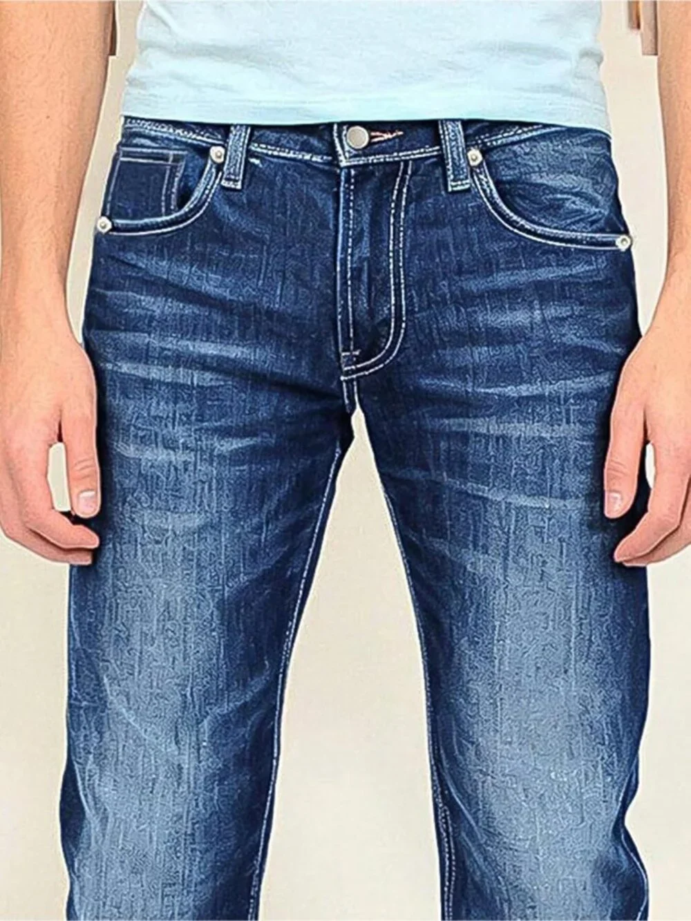 Women's Sapphire Blue Pull On Mid Rise Flare Leg Zipper Lifting Bootcut Jeans